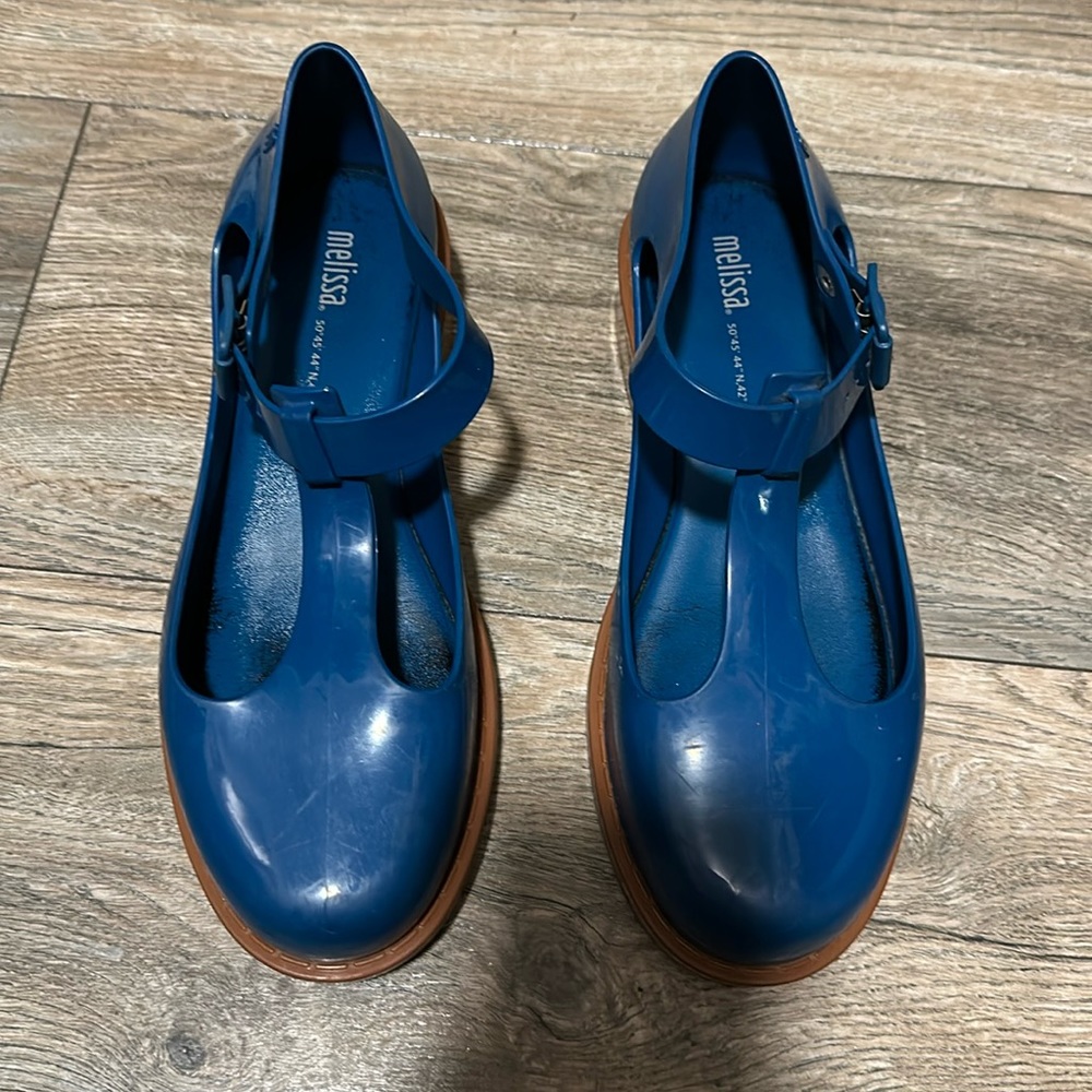 MELISSA KAZAKOVA Melissa Shoes Teal and brown rubber Mary janes